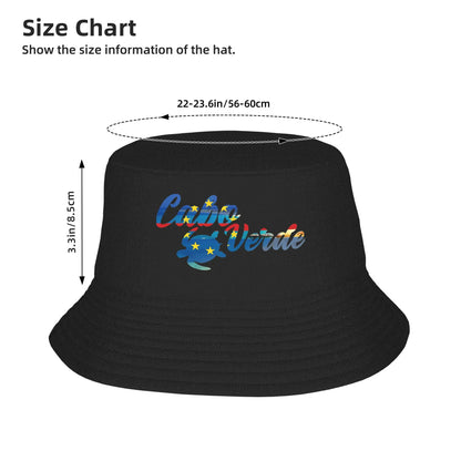 Cape Verde Flag Soft Fold Summer Bucket Hat