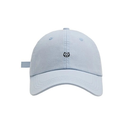 Cartoon Cat Embroidered Adjustable Baseball Cap