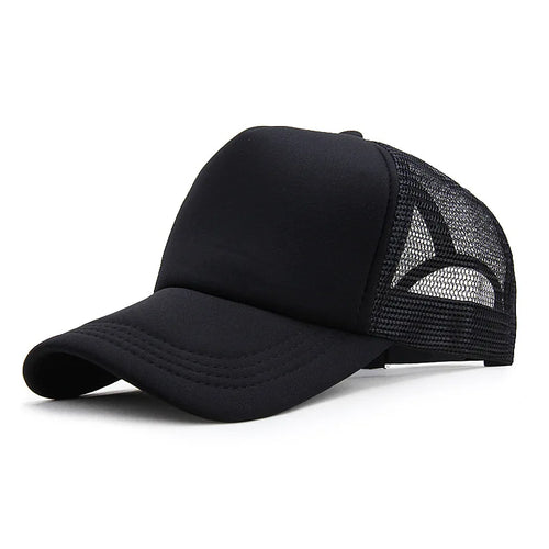 Unisex Cap Casual Plain Mesh Baseball Cap Adjustable Snapback Hats