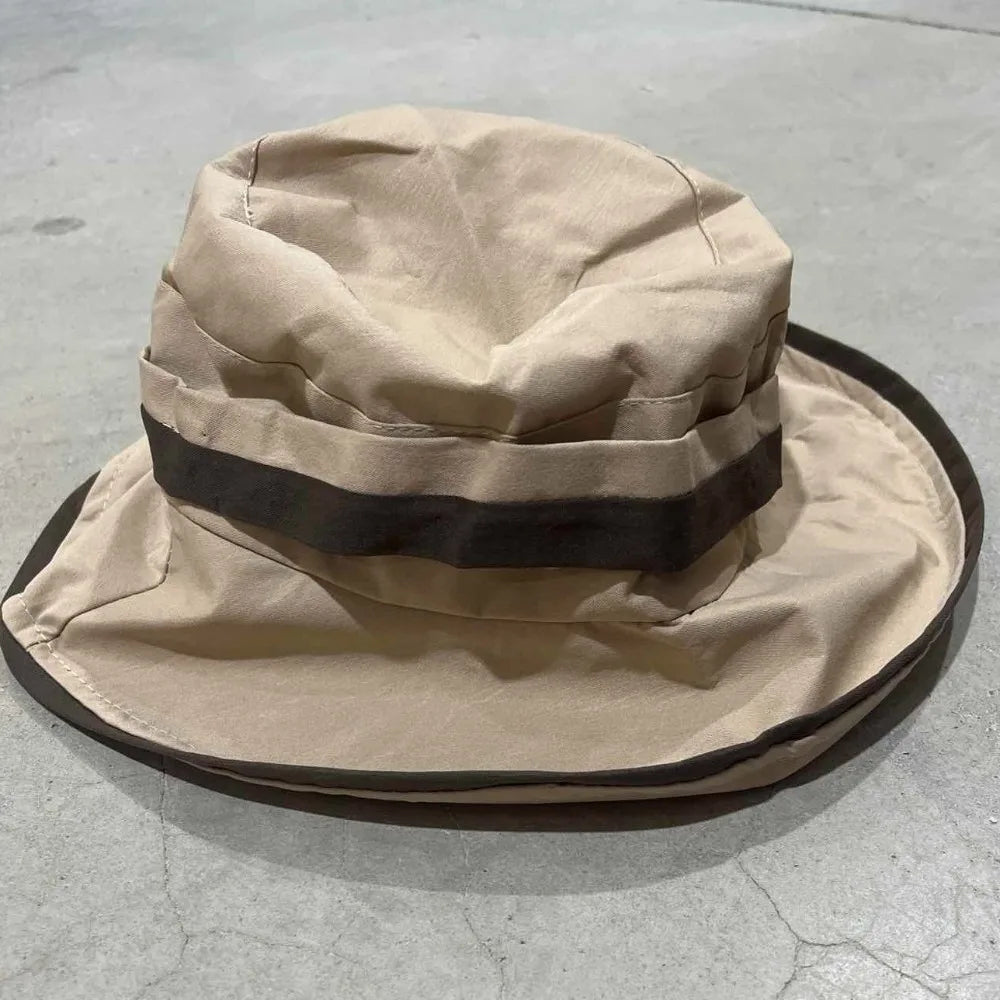 Foldable Lightweight Wide Brim Face Covering Bucket Hat