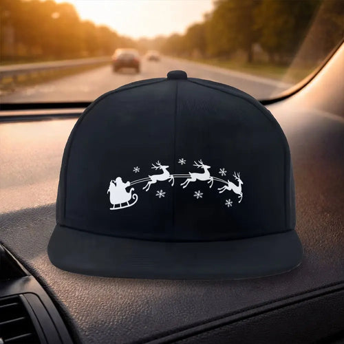 Santa Reindeer Duckbill Snapback Cap Style