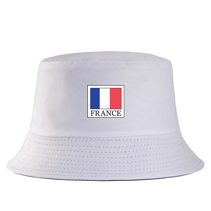 France Flag Cotton Bucket Hat