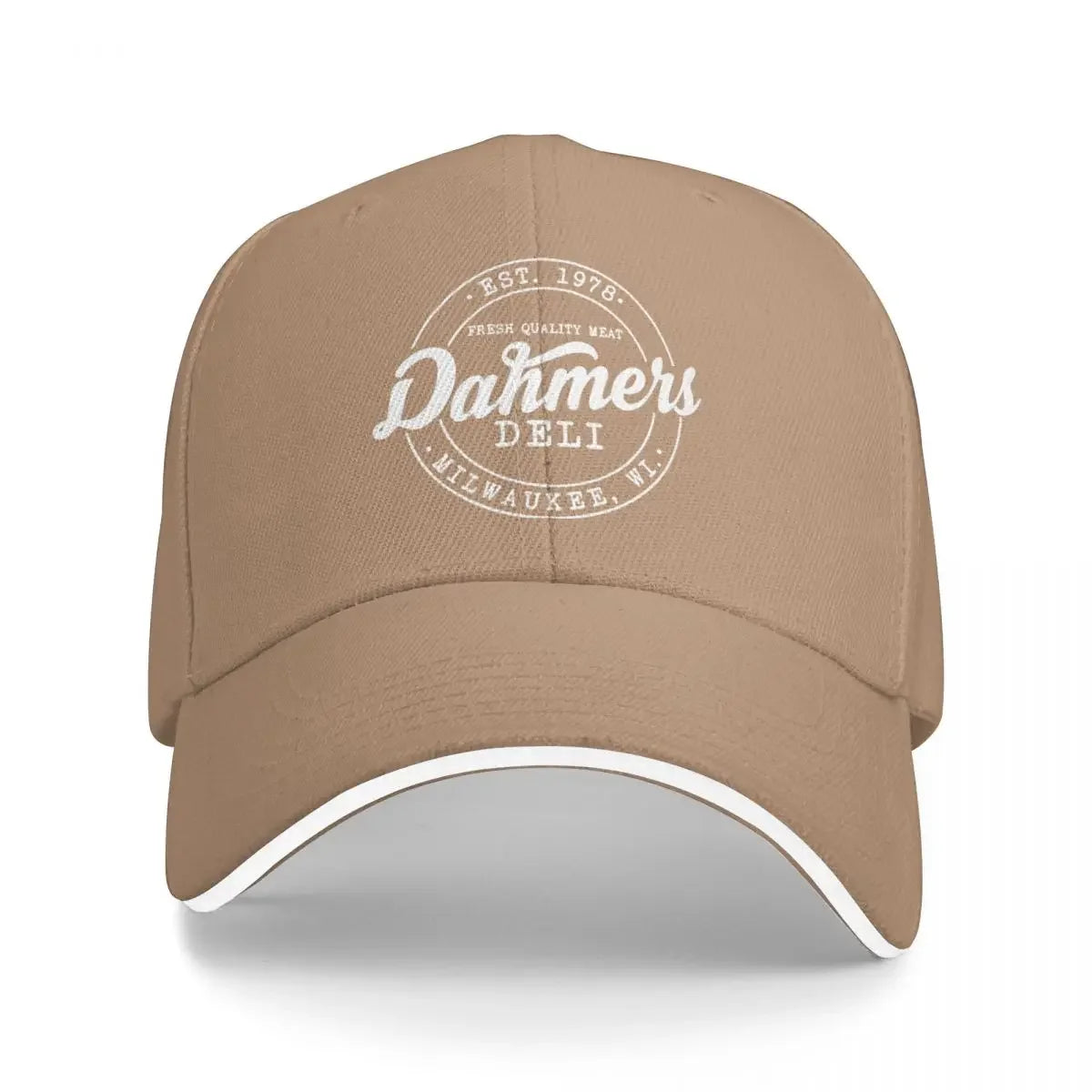 Jeffrey Dahmer Monster Graphic White Baseball Cap