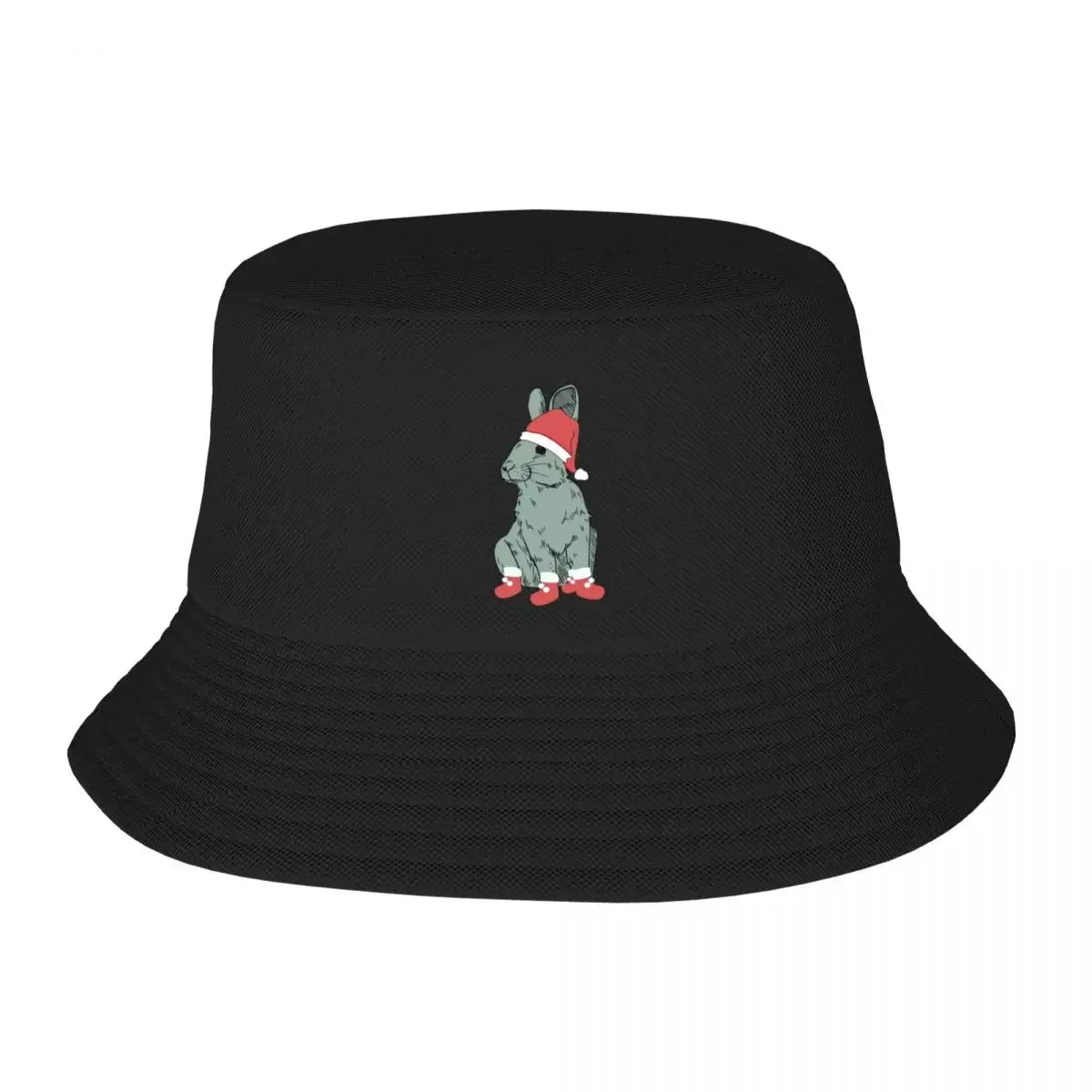 Christmas Bunny Snapback Bucket Hat