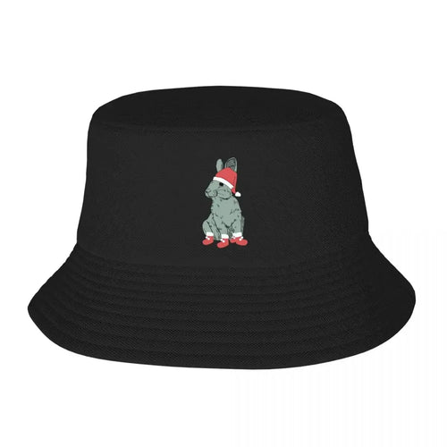 Christmas Bunny Snapback Bucket Hat