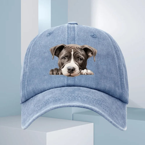 Cute Dog Print Vacation Baseball Cap