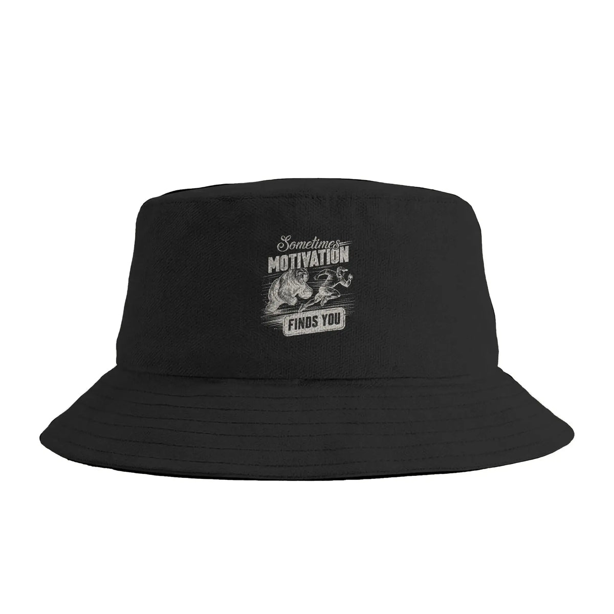 Sometimes Motivation Finds You Bucket Hat