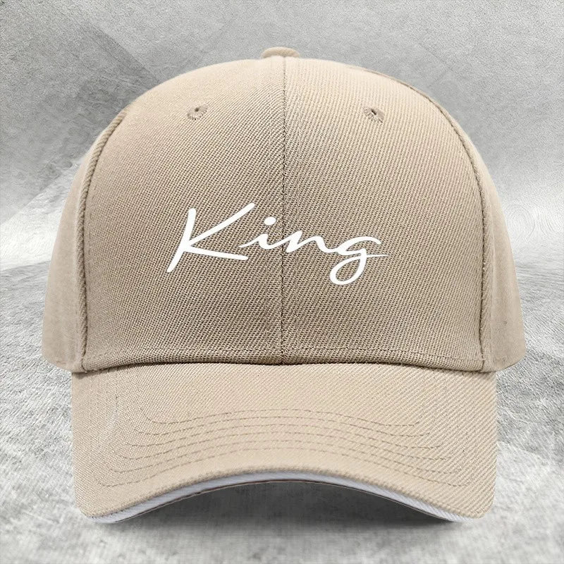 King Script Cotton Baseball Cap