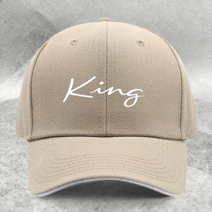 King Script Cotton Baseball Cap
