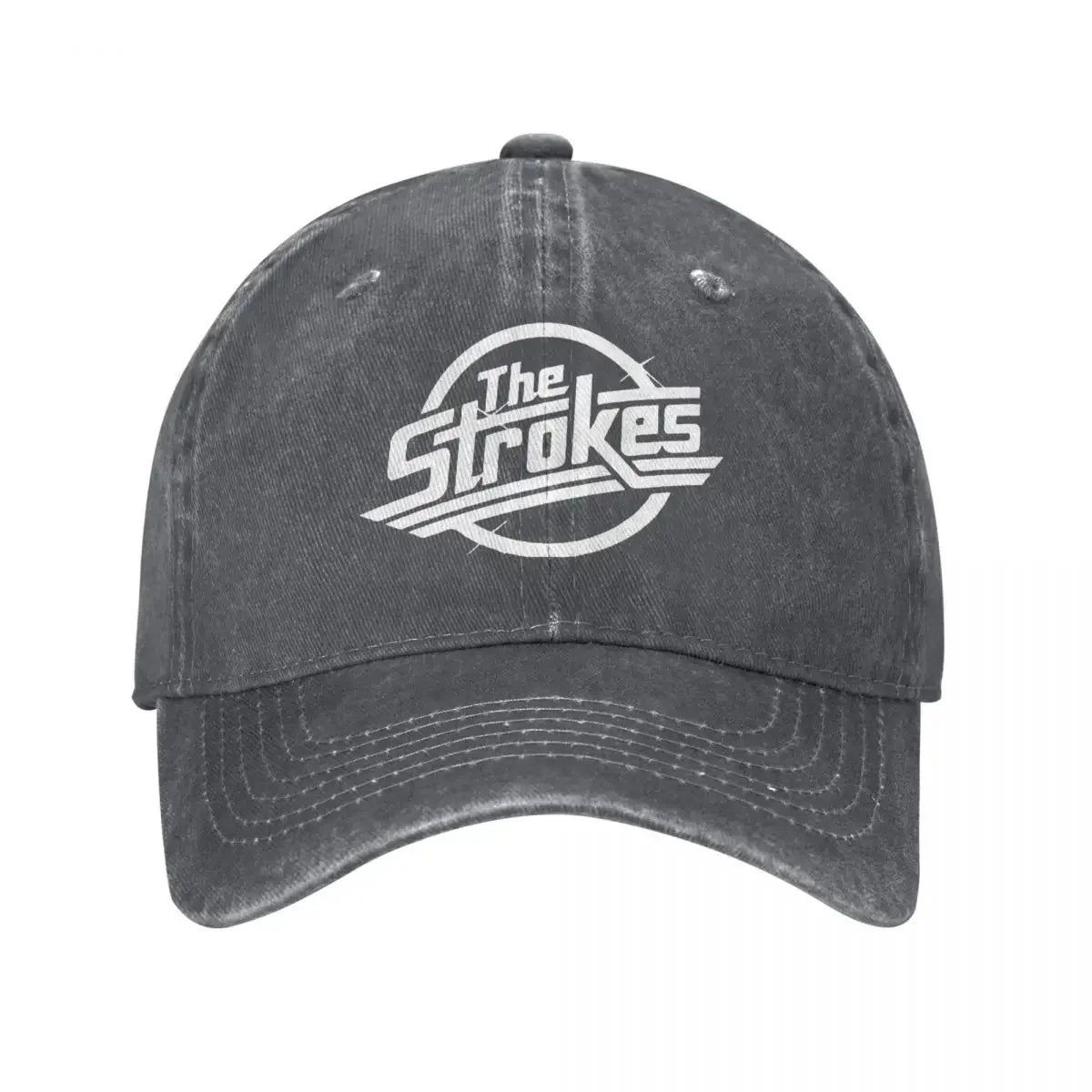 Strokes Rock Music Washed Baseball Cap