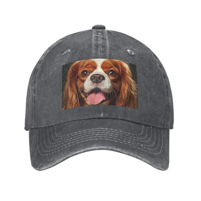 Cavalier King Charles Denim Baseball Cap
