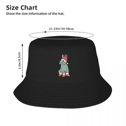 Christmas Bunny Snapback Bucket Hat
