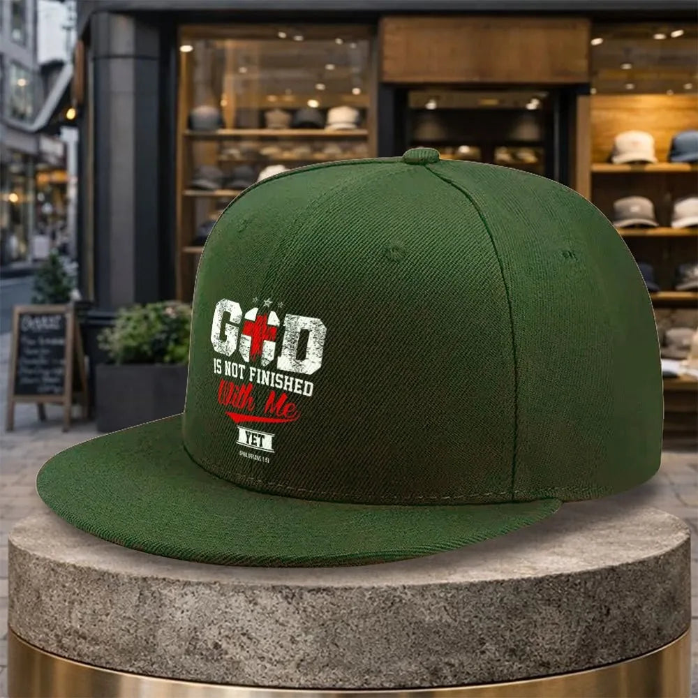 God Is Not Finished With Me Christian Snapback Cap