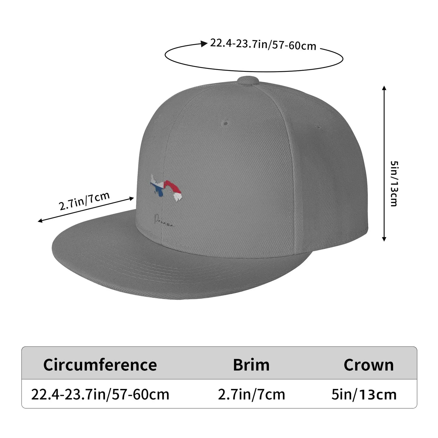 Panama Flag Map Snapback Cap
