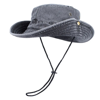 Summer Bucket Hats 2026 Outdoor Sun Hat Woman Solid Cotton About 58cm
