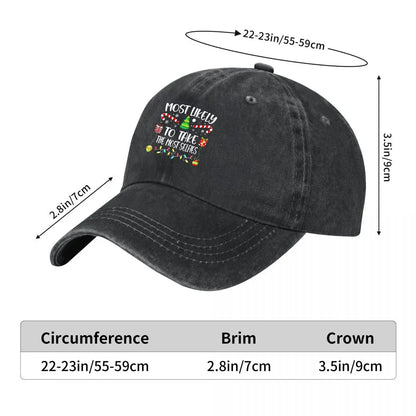 Festive Christmas Selfie 2026 Vintage Baseball Cap