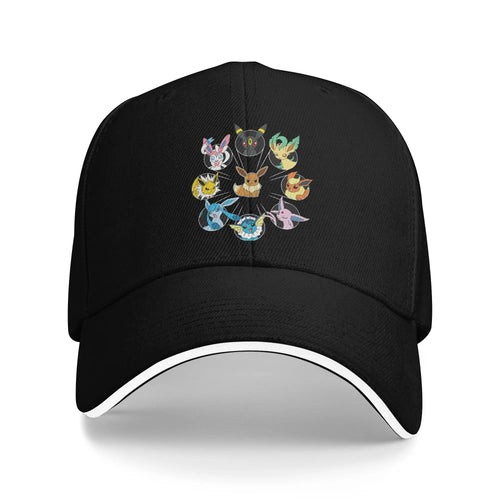 Pokemon Eevee Evolution Circle Baseball Cap