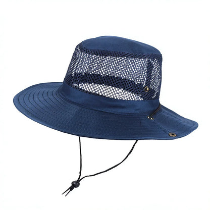 Foldable Mesh Wide Brim Fishing Bucket Hat