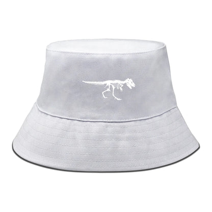 Skeleton Dinosaur Print Bucket Hat