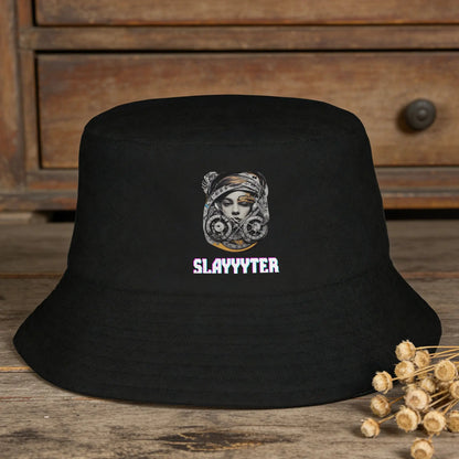 Pink Slayyyter Harajuku Graphic Summer Bucket Hat