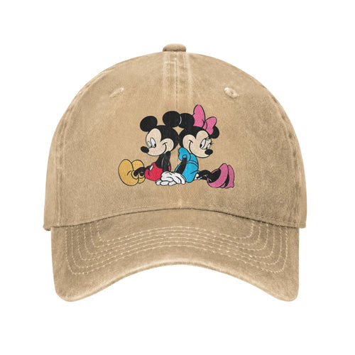 Mickey Minnie Washed Streetwear Baseball Cap