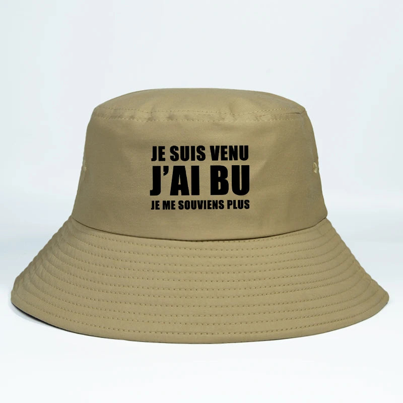 Funny French Festival Cotton Bucket Hat Unisex