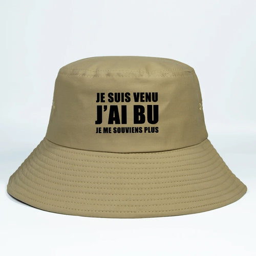 Funny French Festival Cotton Bucket Hat Unisex