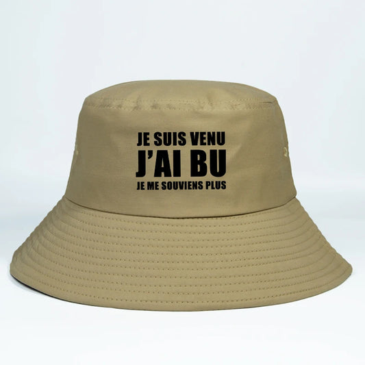 Funny French Festival Cotton Bucket Hat Unisex