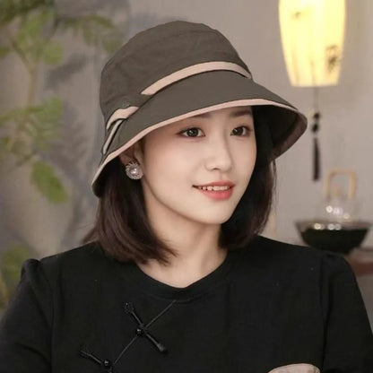 Foldable Lightweight Wide Brim Face Covering Bucket Hat