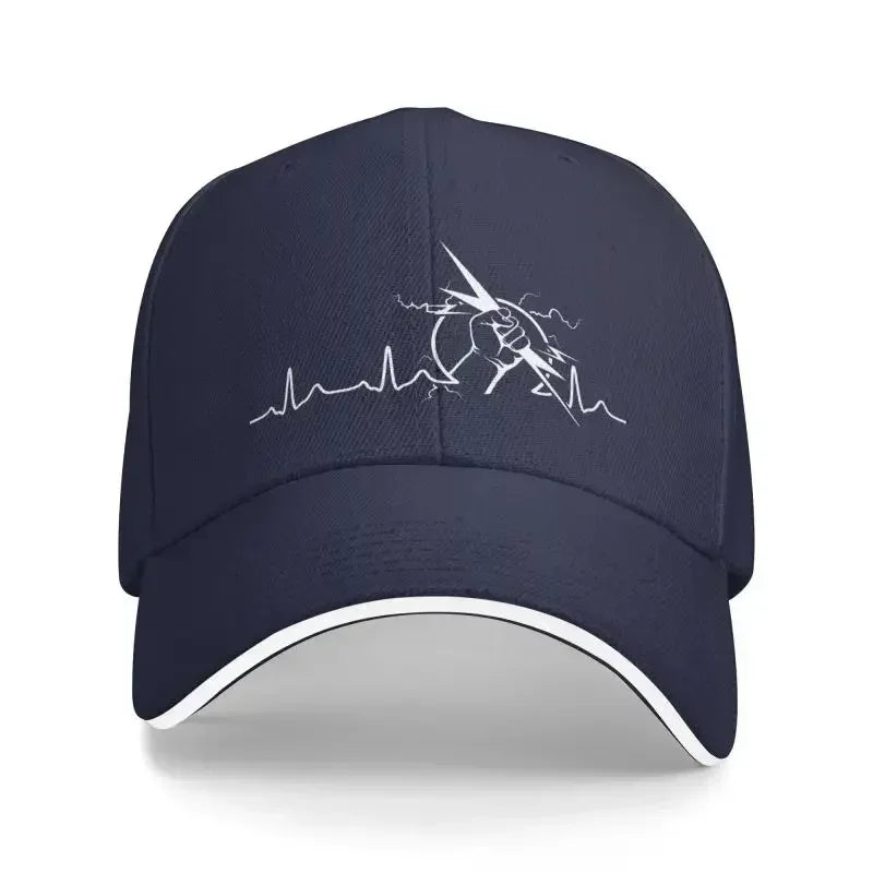 Electrician Heartbeat Punk Baseball Cap