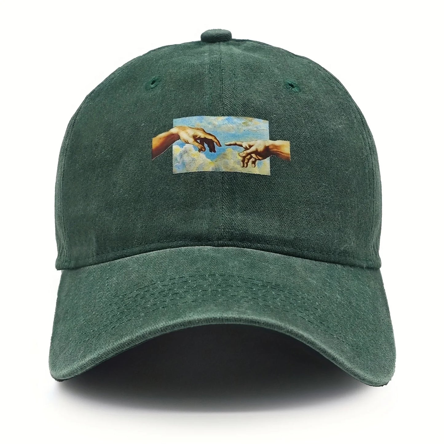 Vintage Printed Baseball Cap Vintage And Versatile For Both Men And Women Daily Casual And Fashionable Curved Brim Hat