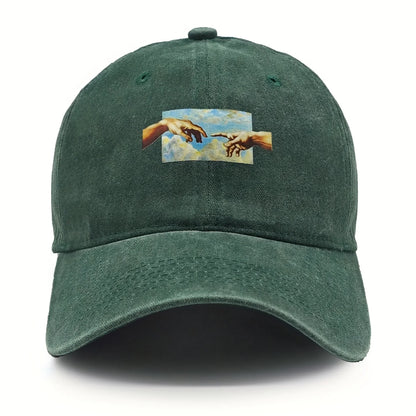 Vintage Printed Baseball Cap Vintage And Versatile For Both Men And Women Daily Casual And Fashionable Curved Brim Hat
