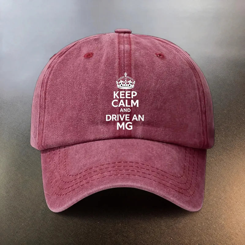 Keep Calm Drive MG Baseball Cap
