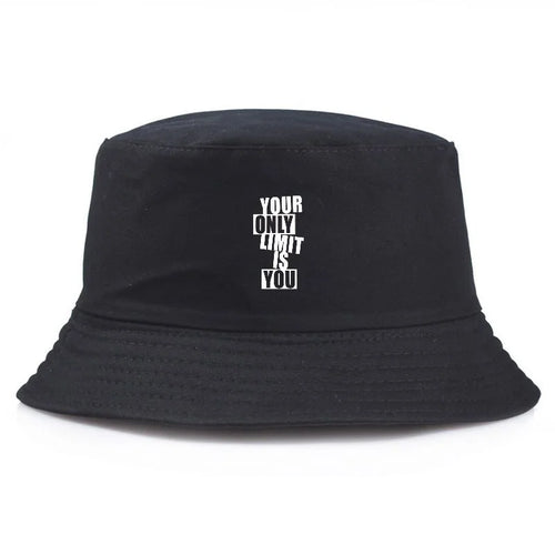 Y2K Vintage Letter Print Cotton Bucket Hat