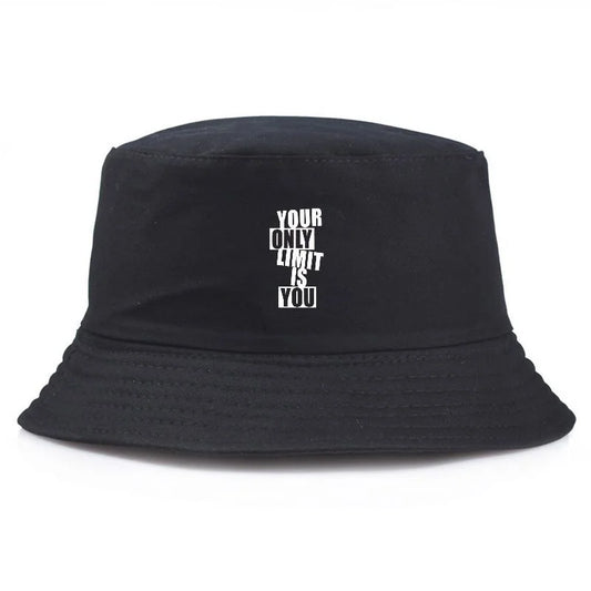 Y2K Vintage Letter Print Cotton Bucket Hat