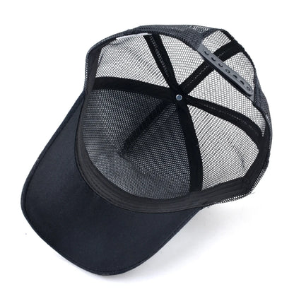 Embroidery Wolf Snapback Trucker Cap