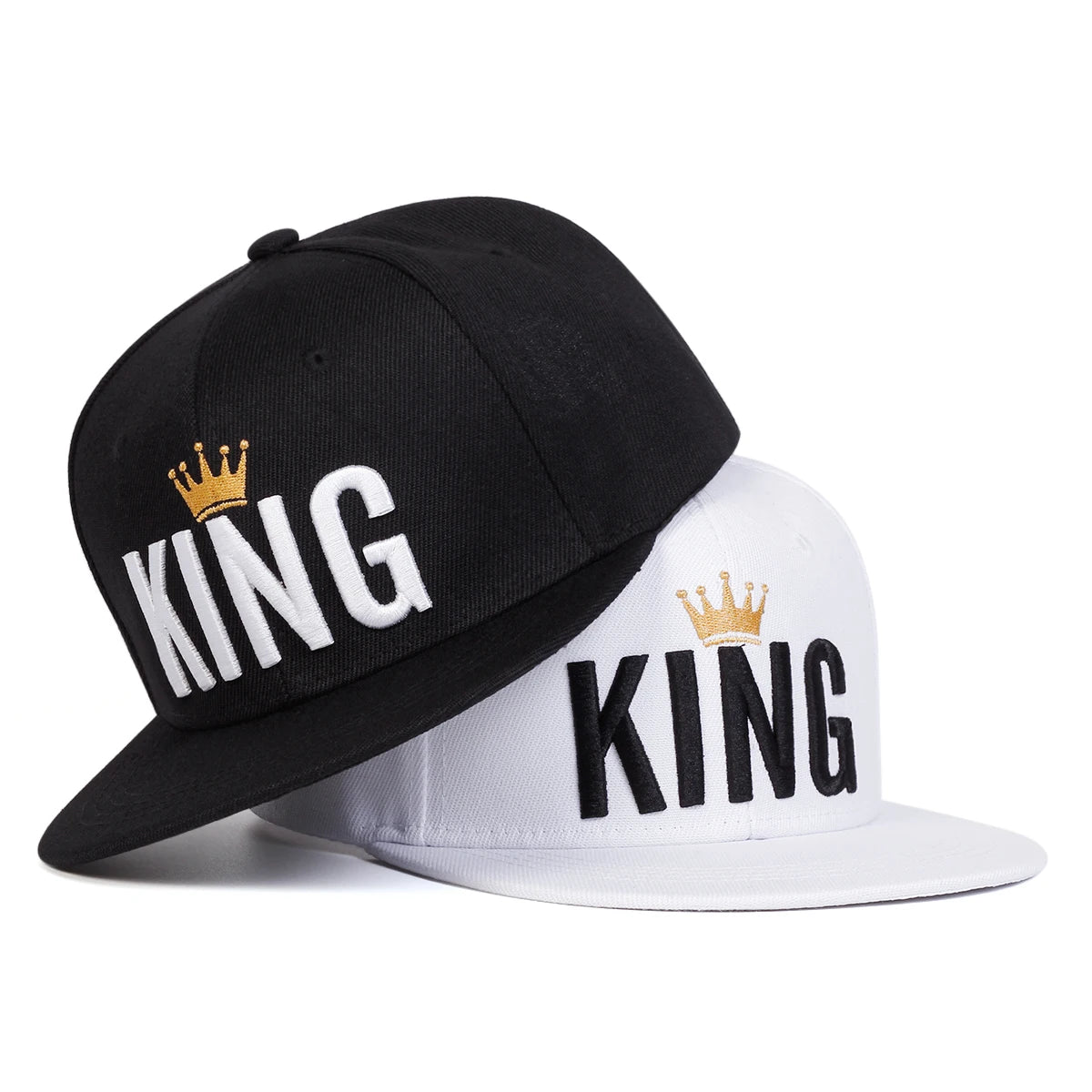 King Crown Embroidered Hip-Hop Snapback Cap