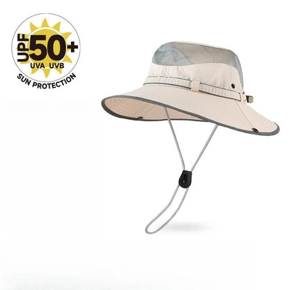 UPF 50+ Mesh Breathable Water-Resistant Bucket Hat