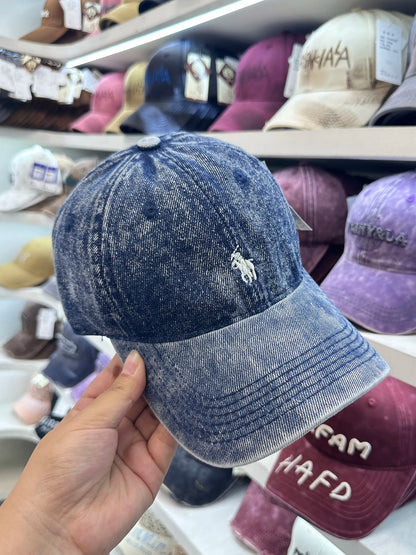 Hat Women's Four Seasons Denim Washed Old Soft Top Baseball Cap Size 55-60cm