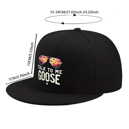 Talk To Me Goose Aviator Snapback Cap