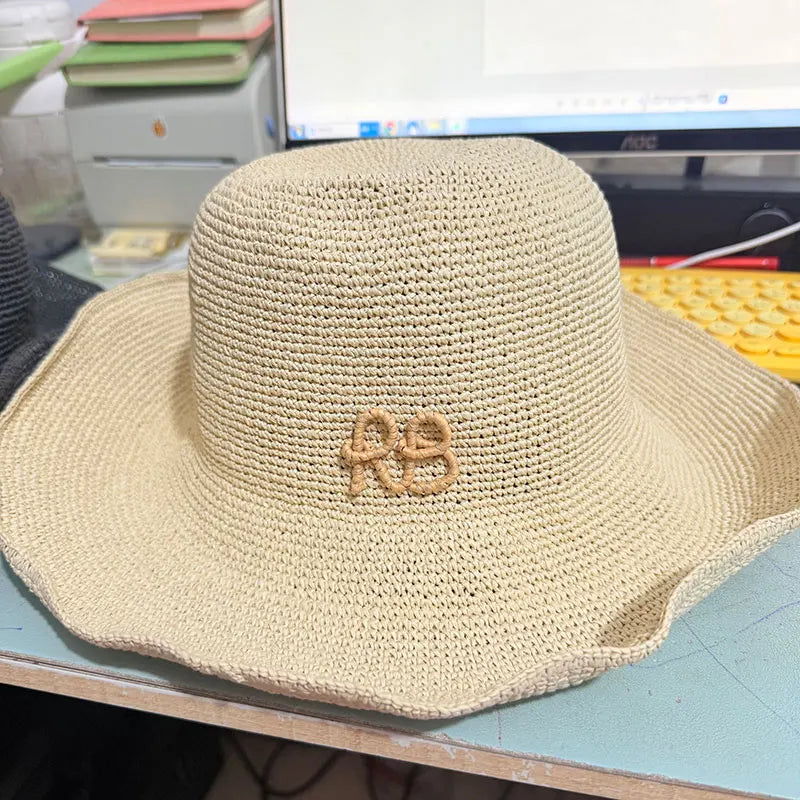 New Summer Beach Paper Straw Hat For Women