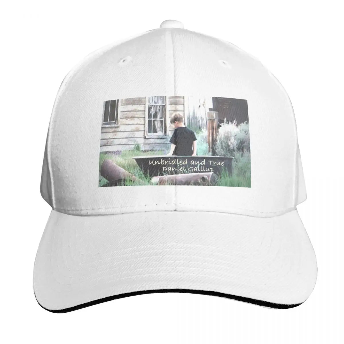 Unbridled And True Text Six Panel Baseball Cap