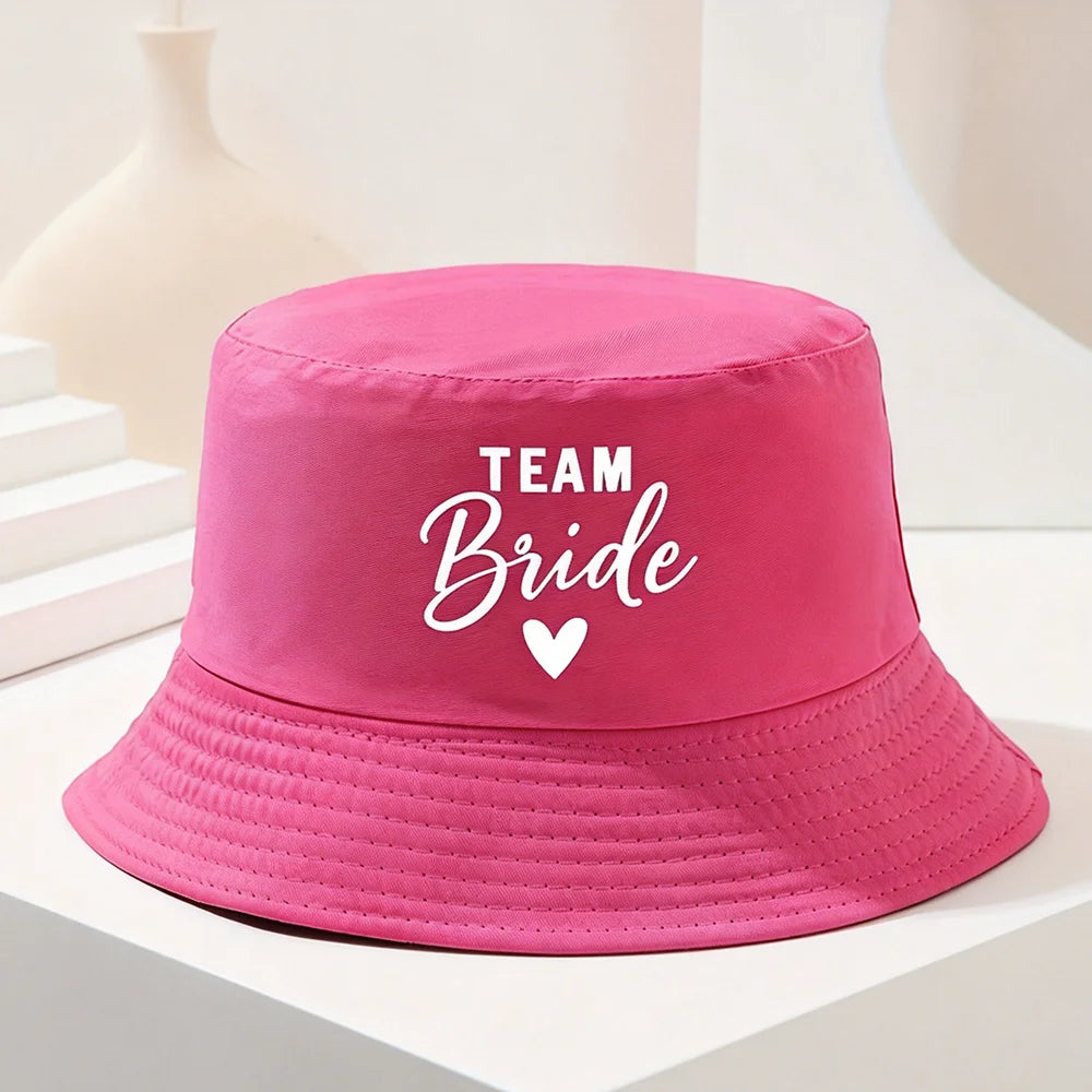 Team Bride Bucket Hats Bridesmaid Hat Summer Beach