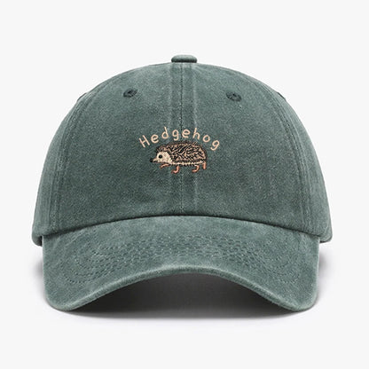 Vintage Embroidered Cotton Trucker Baseball Cap
