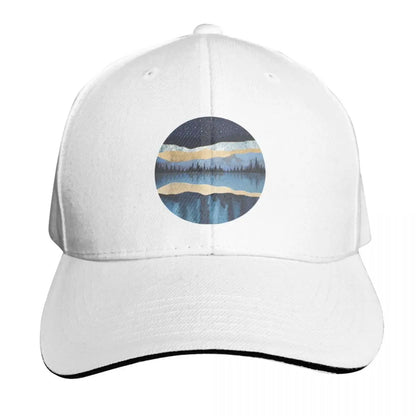 Midnight Lake Scenic Outdoor Baseball Cap
