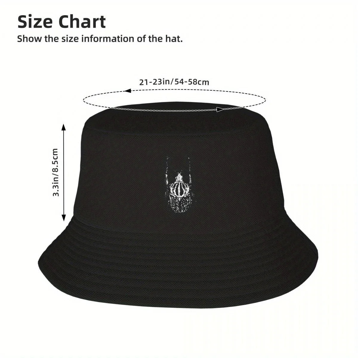 Goliath Beetle Print Bucket Hat