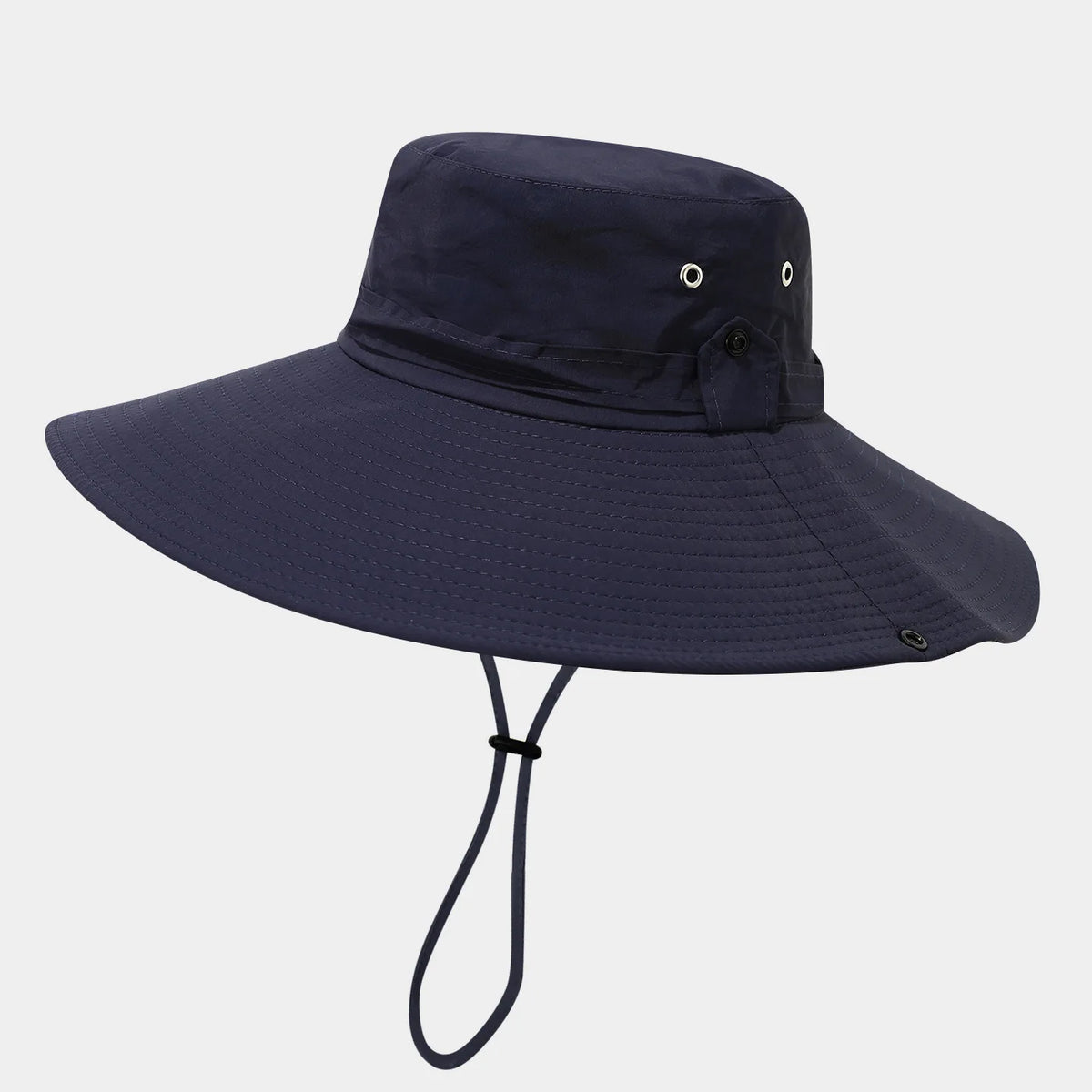 12cm Wide Brim Water-Resistant Quick-Dry Bucket Hat
