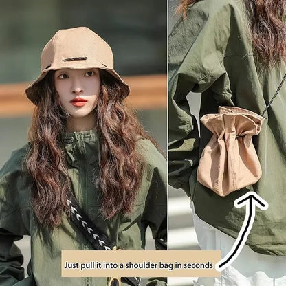 Reversible Double-Sided Summer Sun Protection Bucket Hat