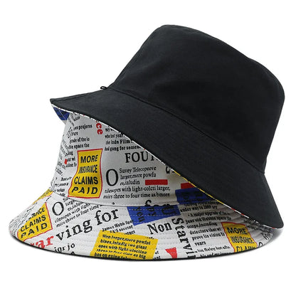 Bucket Hat Men Women 100% Cotton Brand K- Pop Korean Style