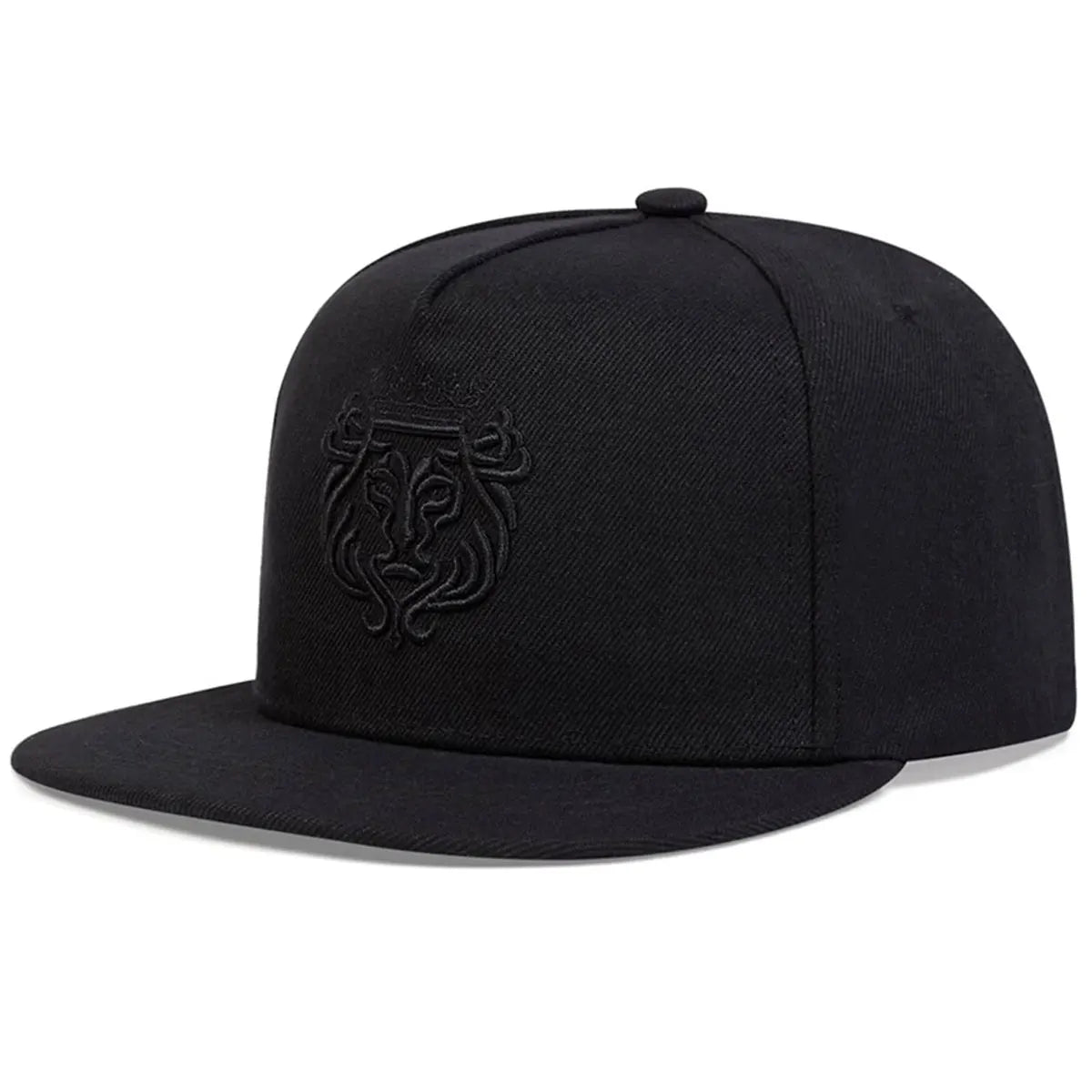 Men Women Lion Embroidered Snapback Cap